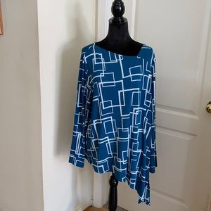 Chico’s Travelers Asymmetrical Top